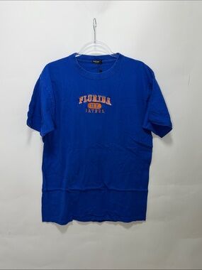 Nasty Gal Royal Blue Short-Sleeve Graphic Tee
